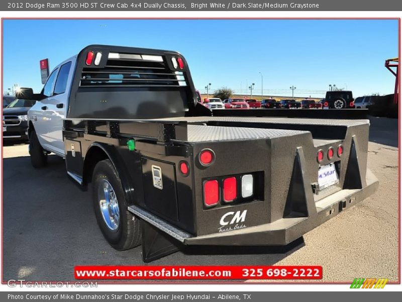 Bright White / Dark Slate/Medium Graystone 2012 Dodge Ram 3500 HD ST Crew Cab 4x4 Dually Chassis