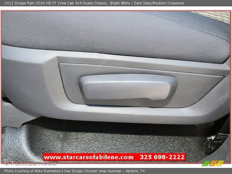 Bright White / Dark Slate/Medium Graystone 2012 Dodge Ram 3500 HD ST Crew Cab 4x4 Dually Chassis