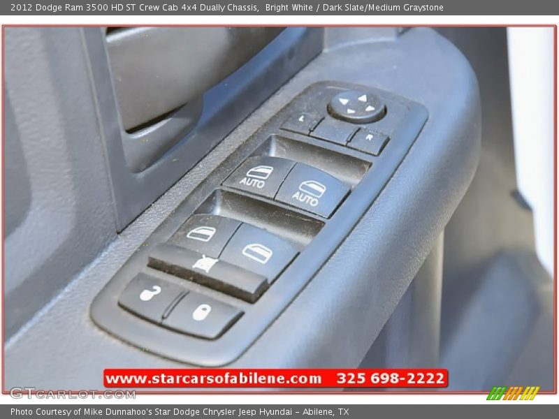 Bright White / Dark Slate/Medium Graystone 2012 Dodge Ram 3500 HD ST Crew Cab 4x4 Dually Chassis