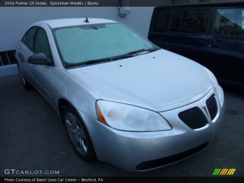 Quicksilver Metallic / Ebony 2009 Pontiac G6 Sedan