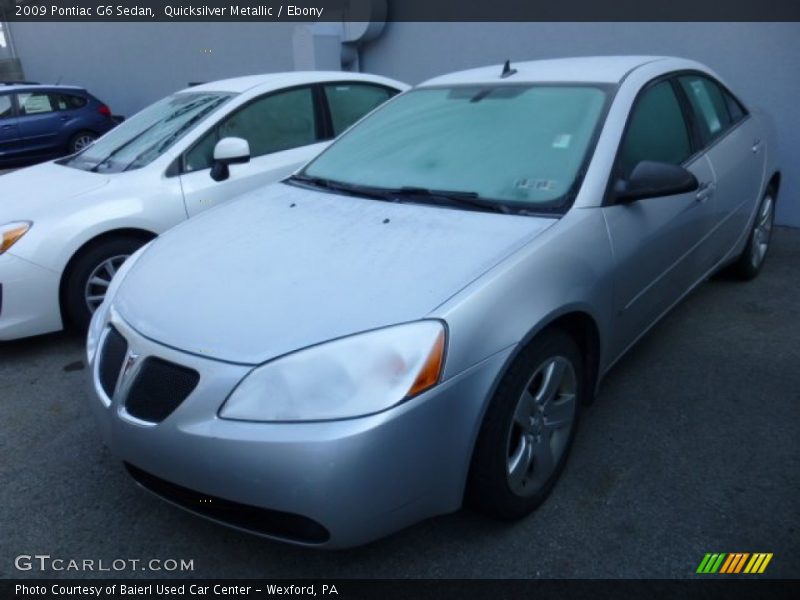 Quicksilver Metallic / Ebony 2009 Pontiac G6 Sedan