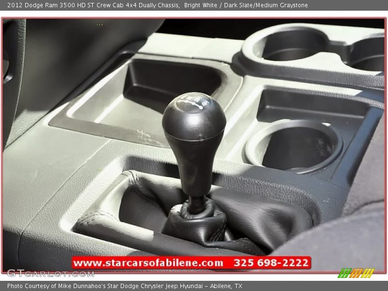 Bright White / Dark Slate/Medium Graystone 2012 Dodge Ram 3500 HD ST Crew Cab 4x4 Dually Chassis