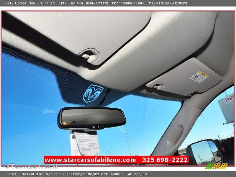 Bright White / Dark Slate/Medium Graystone 2012 Dodge Ram 3500 HD ST Crew Cab 4x4 Dually Chassis
