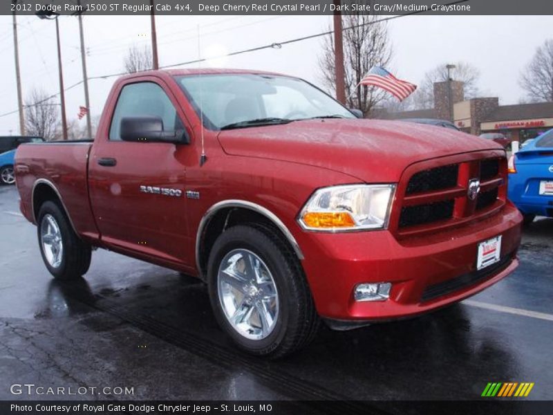Deep Cherry Red Crystal Pearl / Dark Slate Gray/Medium Graystone 2012 Dodge Ram 1500 ST Regular Cab 4x4