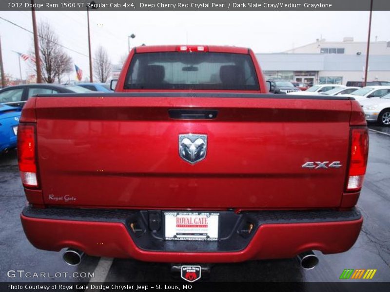 Deep Cherry Red Crystal Pearl / Dark Slate Gray/Medium Graystone 2012 Dodge Ram 1500 ST Regular Cab 4x4