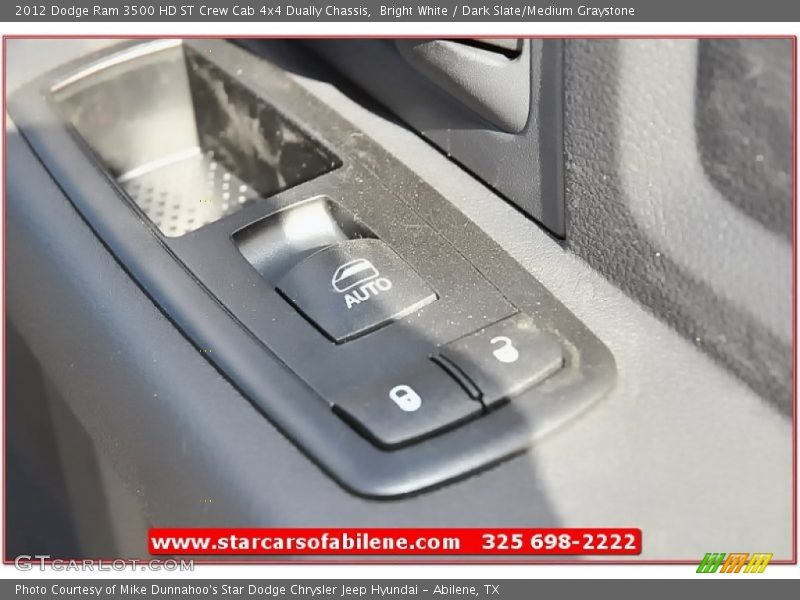 Bright White / Dark Slate/Medium Graystone 2012 Dodge Ram 3500 HD ST Crew Cab 4x4 Dually Chassis