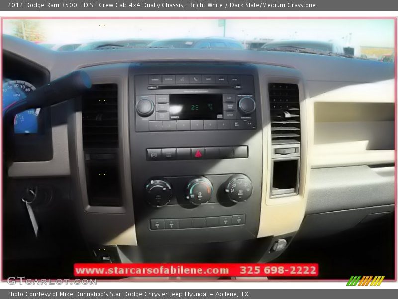 Bright White / Dark Slate/Medium Graystone 2012 Dodge Ram 3500 HD ST Crew Cab 4x4 Dually Chassis