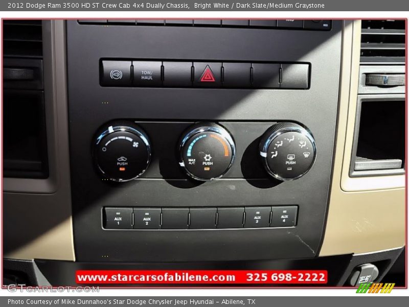 Bright White / Dark Slate/Medium Graystone 2012 Dodge Ram 3500 HD ST Crew Cab 4x4 Dually Chassis