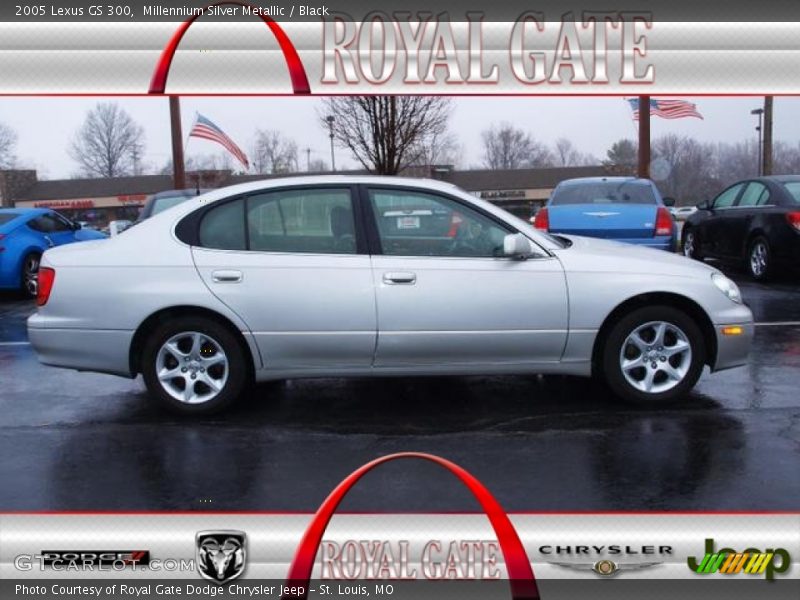Millennium Silver Metallic / Black 2005 Lexus GS 300