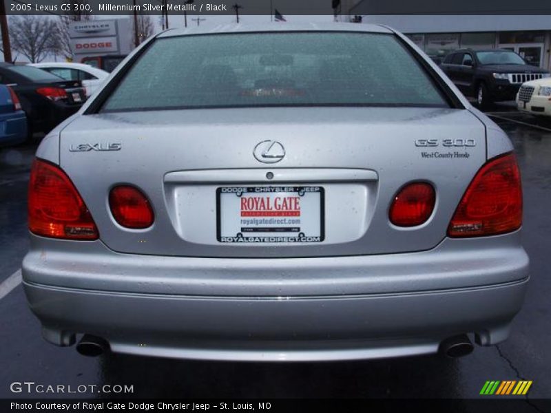 Millennium Silver Metallic / Black 2005 Lexus GS 300