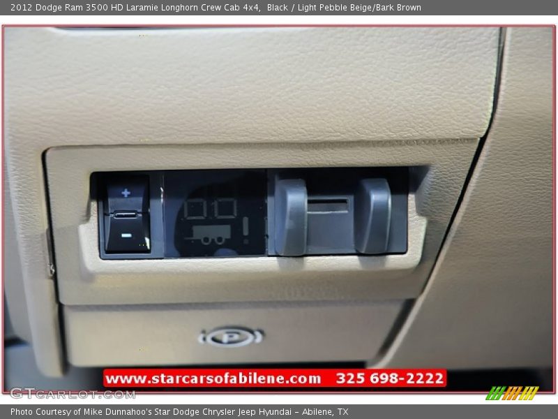 Black / Light Pebble Beige/Bark Brown 2012 Dodge Ram 3500 HD Laramie Longhorn Crew Cab 4x4