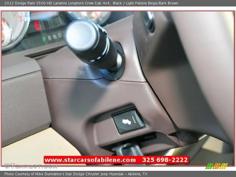 Black / Light Pebble Beige/Bark Brown 2012 Dodge Ram 3500 HD Laramie Longhorn Crew Cab 4x4