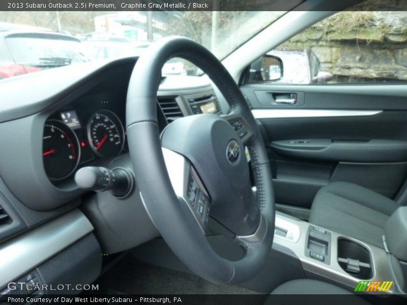 Graphite Gray Metallic / Black 2013 Subaru Outback 2.5i Premium