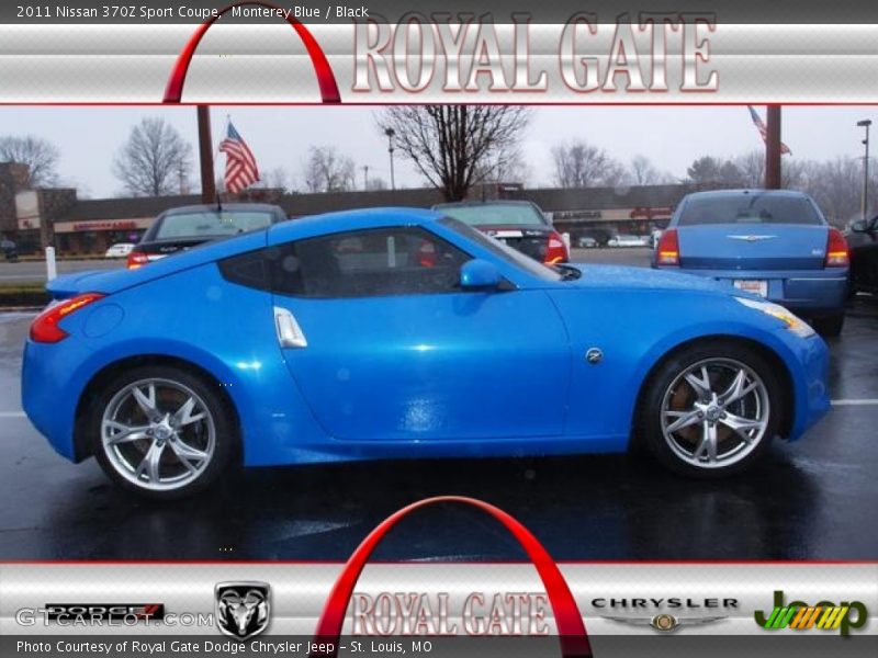 Monterey Blue / Black 2011 Nissan 370Z Sport Coupe