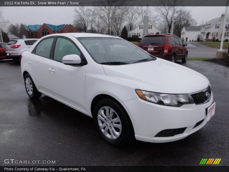 Snow White Pearl / Stone 2012 Kia Forte EX