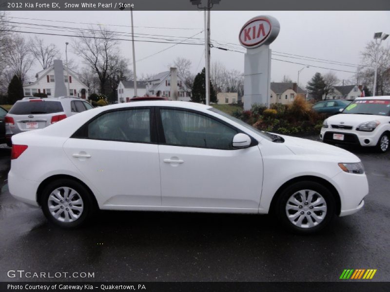 Snow White Pearl / Stone 2012 Kia Forte EX