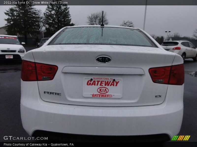 Snow White Pearl / Stone 2012 Kia Forte EX