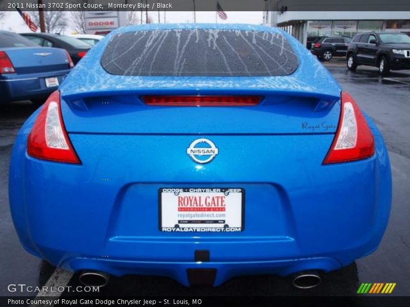 Monterey Blue / Black 2011 Nissan 370Z Sport Coupe