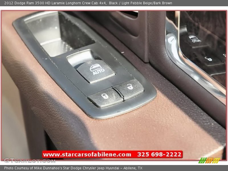 Black / Light Pebble Beige/Bark Brown 2012 Dodge Ram 3500 HD Laramie Longhorn Crew Cab 4x4
