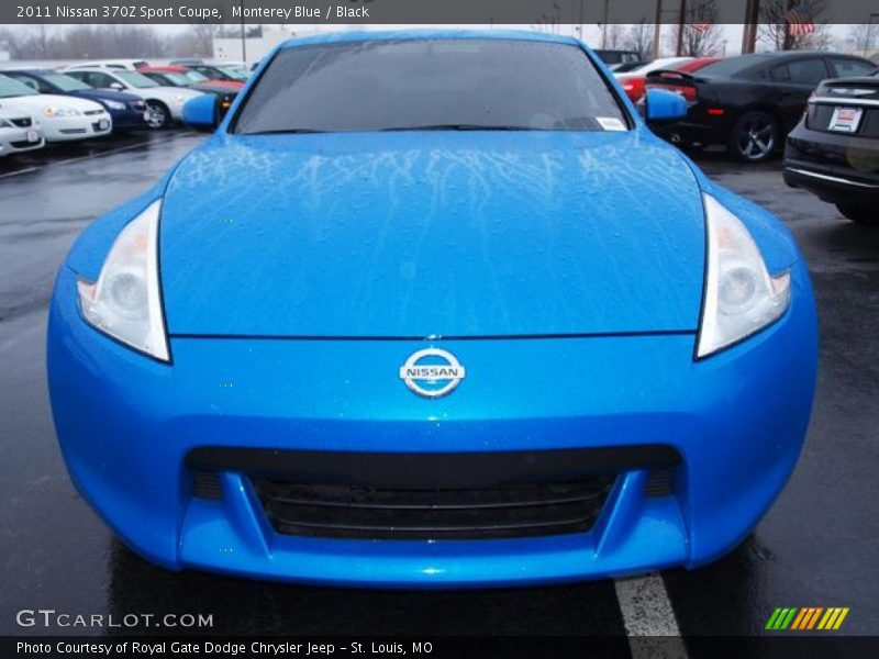 Monterey Blue / Black 2011 Nissan 370Z Sport Coupe