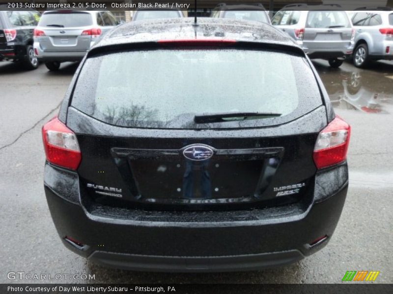 Obsidian Black Pearl / Ivory 2013 Subaru Impreza 2.0i 5 Door