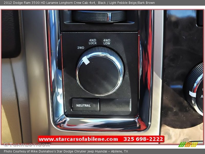 Black / Light Pebble Beige/Bark Brown 2012 Dodge Ram 3500 HD Laramie Longhorn Crew Cab 4x4