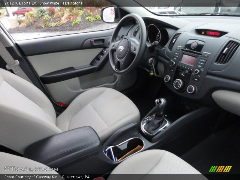 Snow White Pearl / Stone 2012 Kia Forte EX