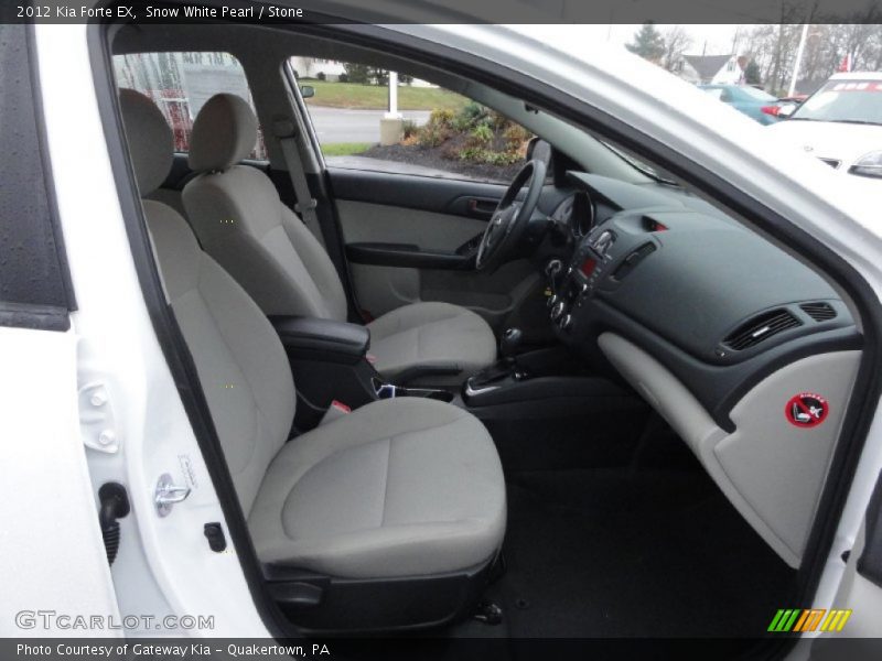 Snow White Pearl / Stone 2012 Kia Forte EX