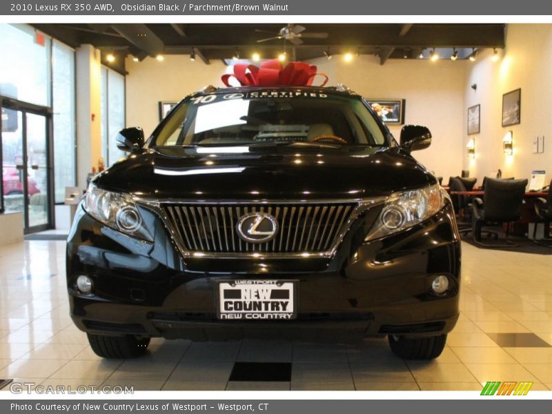 Obsidian Black / Parchment/Brown Walnut 2010 Lexus RX 350 AWD