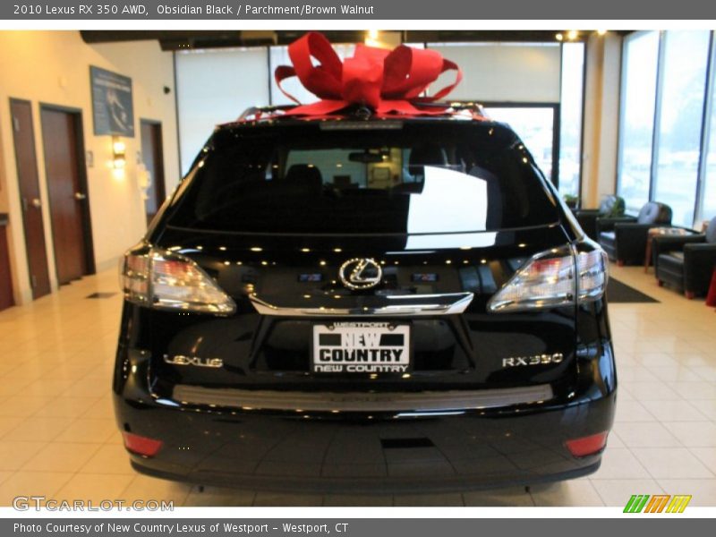 Obsidian Black / Parchment/Brown Walnut 2010 Lexus RX 350 AWD