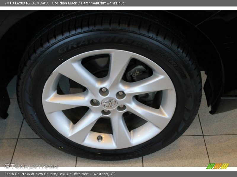 Obsidian Black / Parchment/Brown Walnut 2010 Lexus RX 350 AWD
