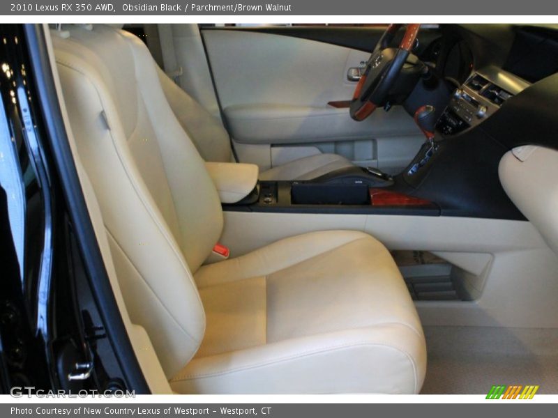 Obsidian Black / Parchment/Brown Walnut 2010 Lexus RX 350 AWD