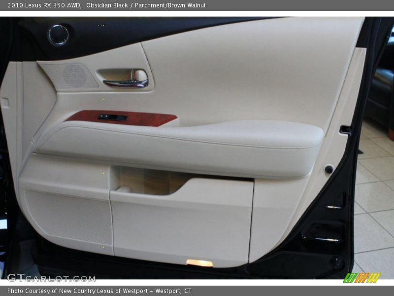 Obsidian Black / Parchment/Brown Walnut 2010 Lexus RX 350 AWD