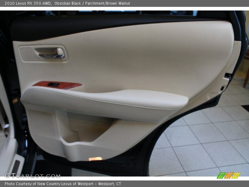 Obsidian Black / Parchment/Brown Walnut 2010 Lexus RX 350 AWD