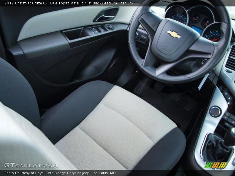 Blue Topaz Metallic / Jet Black/Medium Titanium 2012 Chevrolet Cruze LS