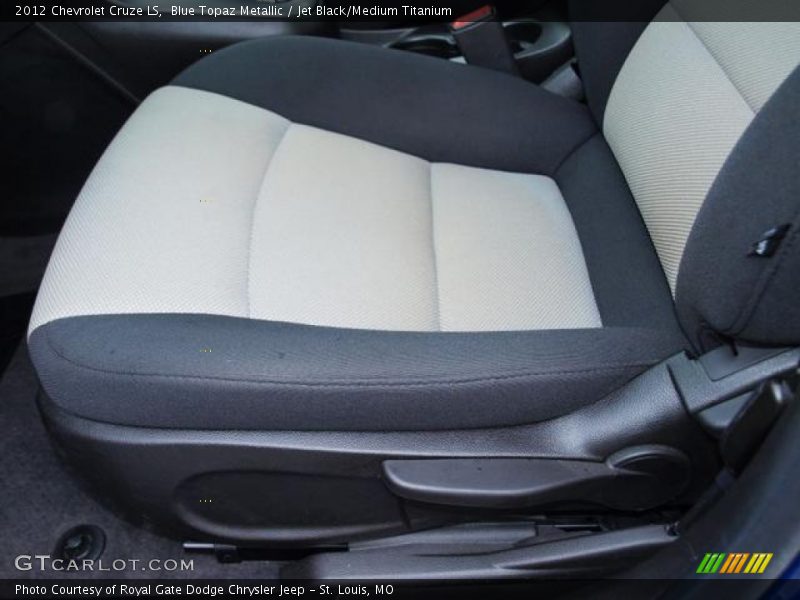 Blue Topaz Metallic / Jet Black/Medium Titanium 2012 Chevrolet Cruze LS