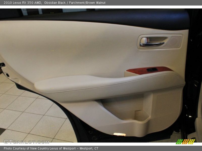 Obsidian Black / Parchment/Brown Walnut 2010 Lexus RX 350 AWD