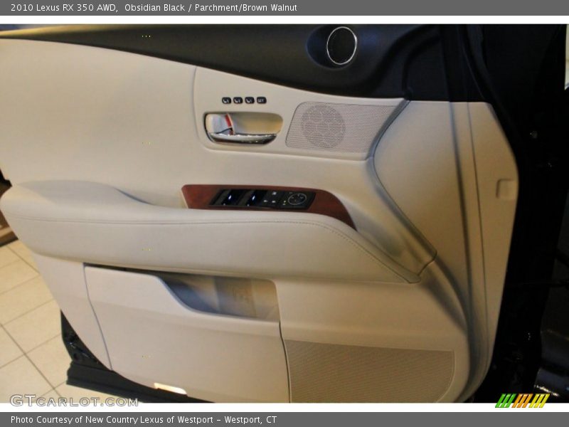 Obsidian Black / Parchment/Brown Walnut 2010 Lexus RX 350 AWD