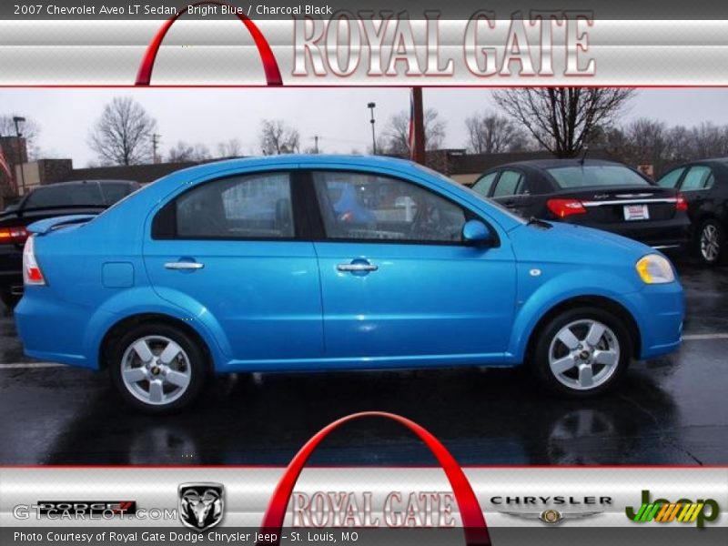 Bright Blue / Charcoal Black 2007 Chevrolet Aveo LT Sedan