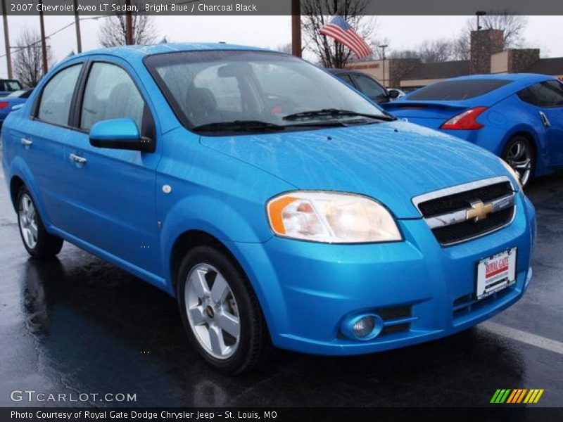 Bright Blue / Charcoal Black 2007 Chevrolet Aveo LT Sedan