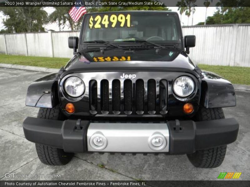 Black / Dark Slate Gray/Medium Slate Gray 2010 Jeep Wrangler Unlimited Sahara 4x4