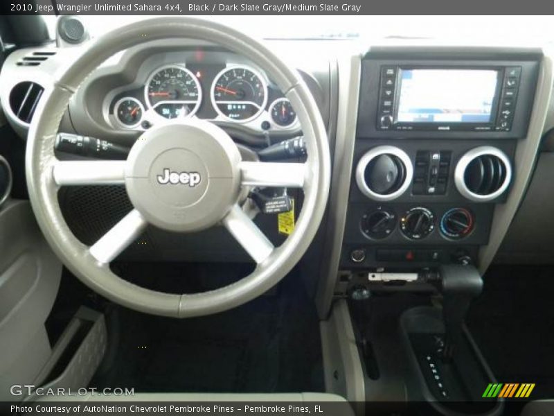 Black / Dark Slate Gray/Medium Slate Gray 2010 Jeep Wrangler Unlimited Sahara 4x4