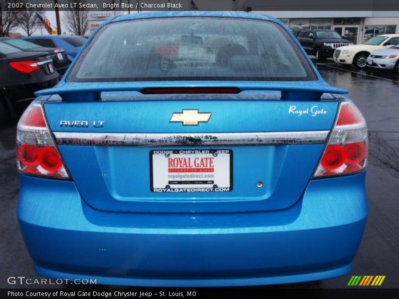 Bright Blue / Charcoal Black 2007 Chevrolet Aveo LT Sedan