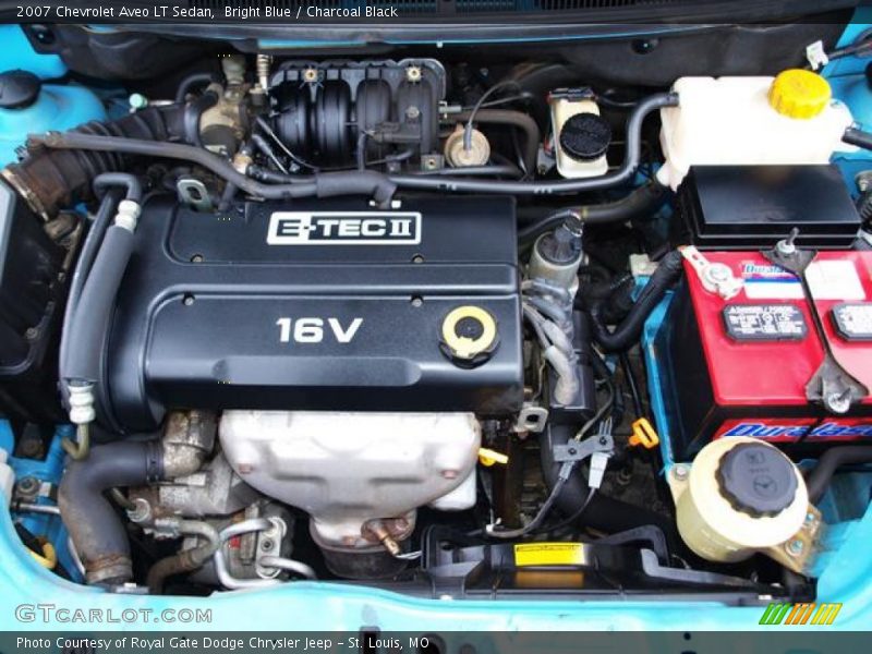 Bright Blue / Charcoal Black 2007 Chevrolet Aveo LT Sedan