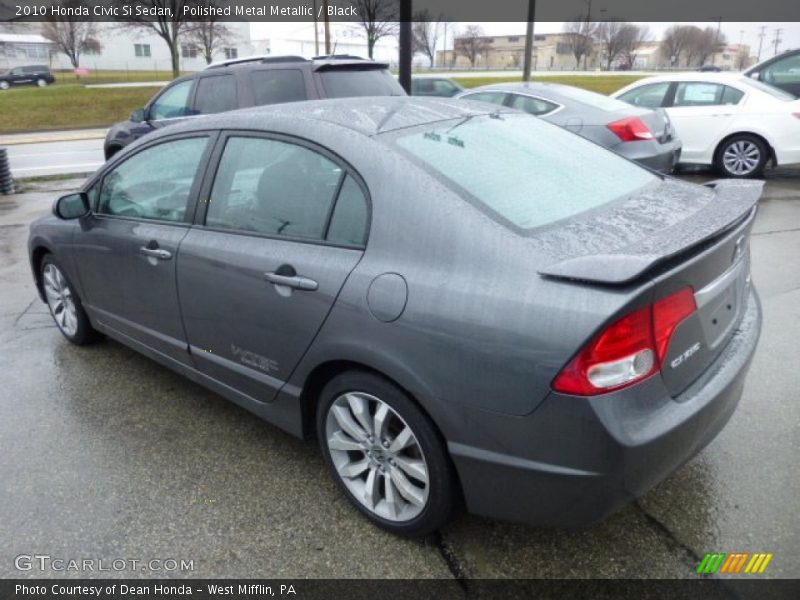 Polished Metal Metallic / Black 2010 Honda Civic Si Sedan