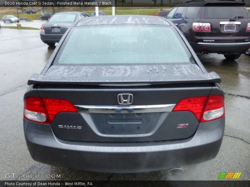 Polished Metal Metallic / Black 2010 Honda Civic Si Sedan