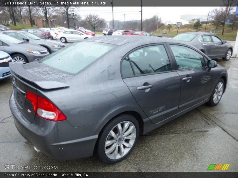 Polished Metal Metallic / Black 2010 Honda Civic Si Sedan