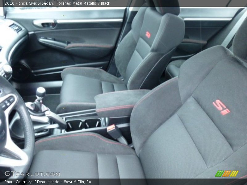 Polished Metal Metallic / Black 2010 Honda Civic Si Sedan