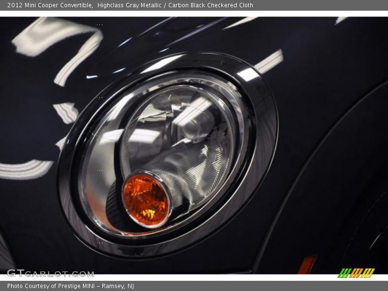 Highclass Gray Metallic / Carbon Black Checkered Cloth 2012 Mini Cooper Convertible