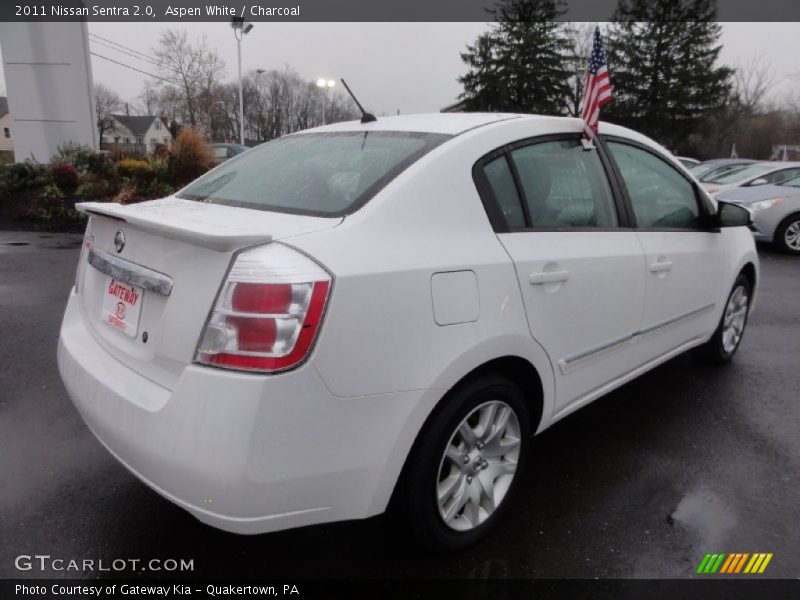 Aspen White / Charcoal 2011 Nissan Sentra 2.0